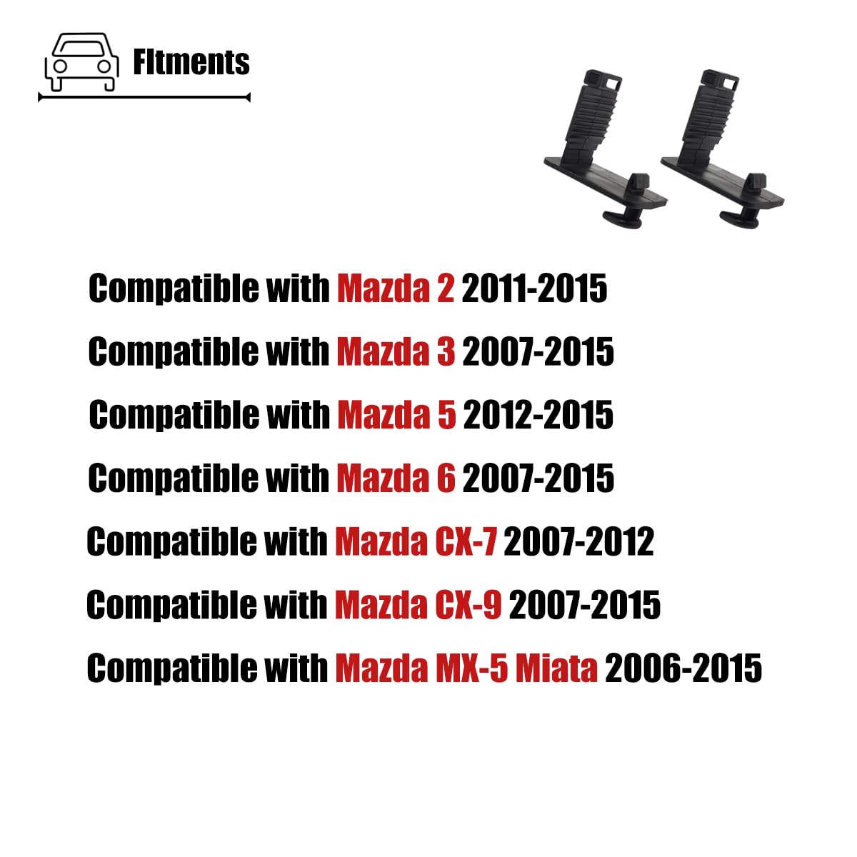 Amazon.com: LXROAR01 2PCS Floor Carpet Hooks Compatible with Mazda